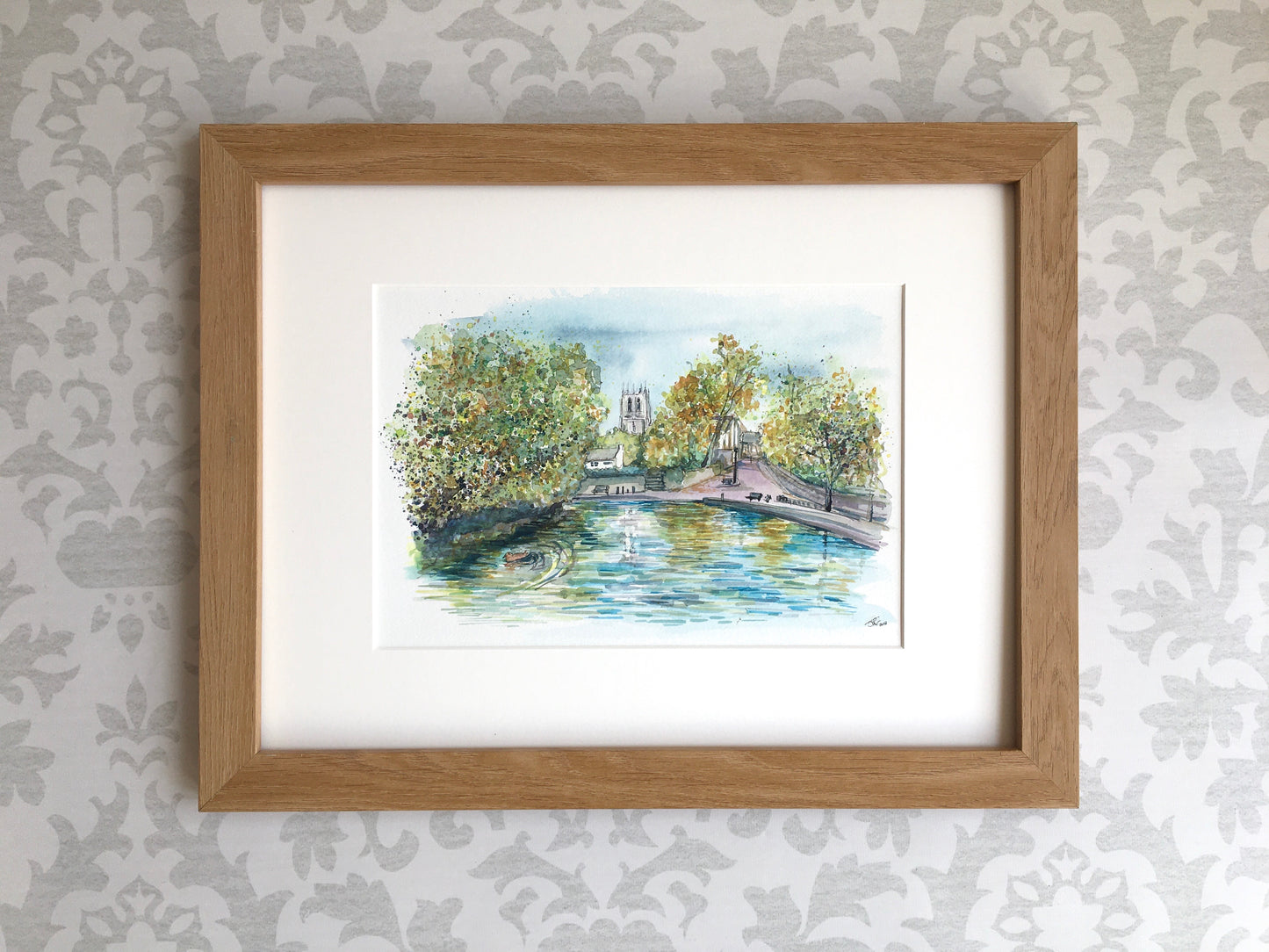 October at the Mill Dam in Tickhill