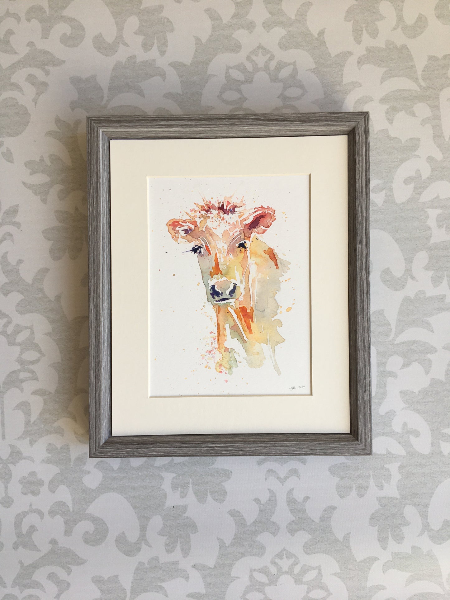 COW watercolour painting